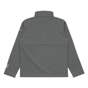 unisex columbia soft shell jacket graphite back 6775acb749cef