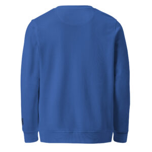 Royal blue sweatshirt for modern fashion and cozy comfort.