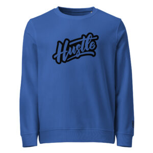 Royal blue sweatshirt for modern fashion and cozy comfort.